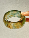 Phatbird Blue Twisted Irregular Square Round Summer Resin Bracelet