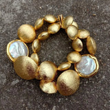 White Coin Pearl Bracelet