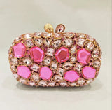 Phatbird Big Rhinestone Gem Clutch Purse