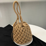 Phatbird Woven Rope Mesh Bucket Beach Tote