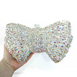 Phatbird Rhinestone Bow Clutch Bag