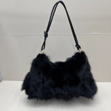 Winter Fox Fur Women's Fashion Bag