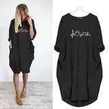 Loose Long-Sleeve Dress