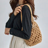 Phatbird Woven Rope Mesh Bucket Beach Tote