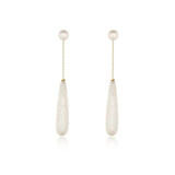 Phatbird Elegant Water Drop Imitation long pearl Earrings