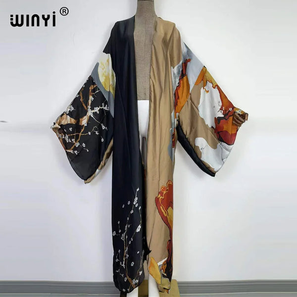 Afro Boho Batwing Kimono Maxi Holiday