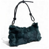 Winter Fox Fur Women's Fashion Bag