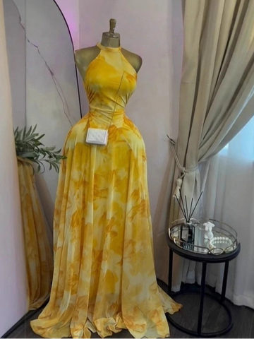 Phatbird Printed Sleeveless Fit and Flare A-line Maxi Dress