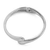 Phatbird Twisted Waterdrop Open-Cuff Bangle