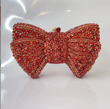 Phatbird Rhinestone Bow Clutch Bag