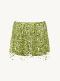Phatbird Sequin Tassel Crop Top & Mini Skirt Set