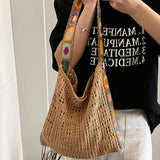Phatbird Floral Crochet Boho Tote Bag