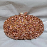 Phatbird Rose gold Rhinestone Clutch Bag
