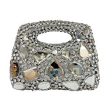 Phatbird Green Big Stone Diamond Clutch Bag