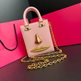 Phatbird Red Smiling Face Crossbody Bag