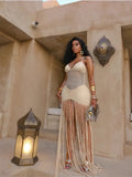 Phatbird Tassel Hem Sling Bodycon Dress