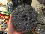 Phatbird Pink Rose Flower Rhinestones Clutch Purse