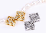 Phatbird 18K Gold Inlaid Zircon Clasps