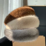 Luxury Real Mink Fur Headband