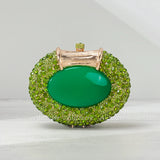 Phatbird Oval Shaped Crystal Bag