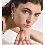 Phatbird Stainless Steel Leaf Pendant Earrings