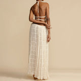 Sexy Backless Skirt Set