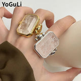 Vintage Big Square Rings