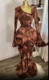 Phatbird Tie Dye Ruched Maxi Dress