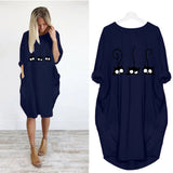 Loose Long-Sleeve Dress