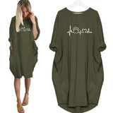 Loose Long-Sleeve Dress