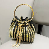 luxury Designer  Crystal rhinestone clutch purse