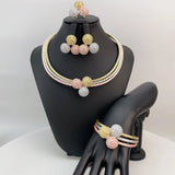 Phatbird Tri-Tone Crystal Bridal Set