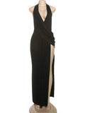 Phatbird Halter Split Maxi Dress – Phatbird – view 5