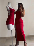 Phatbird Siren Slate Bodycon Maxi Dress