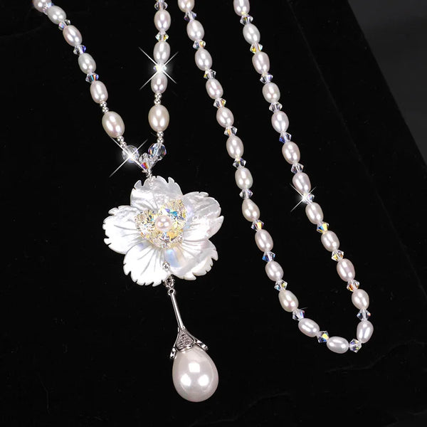 Phatbird Camellia Pearl Layered Necklace