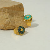 Phatbird Vintage Gold Plated Stainless Steel Ring