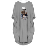 Loose Long-Sleeve Dress