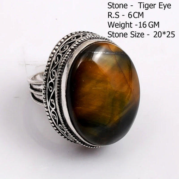 Phatbird Dual Stone Rose Quartz & Amazonite Silver Cuff Ring