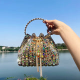 luxury Designer  Crystal rhinestone clutch purse