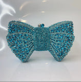 Phatbird Rhinestone Bow Clutch Bag