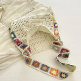 Phatbird Floral Crochet Boho Tote Bag
