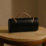 Phatbird Snake Handle Suede Clutch Bag