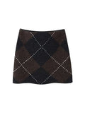 Phatbird Plaid Knit Top & Mini Skirt