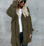 Phatbird oversized hooded fleece cardigan in plush double-sided fleece - view 9