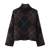 Phatbird Plaid Knit Top & Mini Skirt