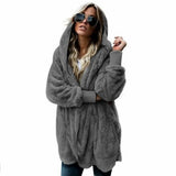 Phatbird oversized hooded fleece cardigan in plush double-sided fleece - view 5
