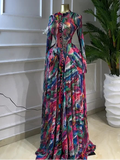 Phatbird Tie Dye Print Long Dress