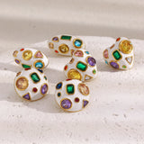 Phatbird Stainless Steel Round Stud Earrings