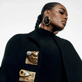 Phatbird Parisian Chic Keyhole Enamel Earrings