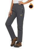 Blue Grey Fleece Lined Ski Pants